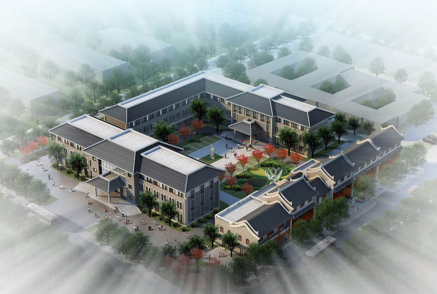 中醫院門診建筑設計效果與原理分析--[四合茗苑](圖文)